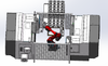 Equipamento customiz&aacute;vel do torno automatizado do CNC da m&aacute;quina do rob&ocirc; articulado